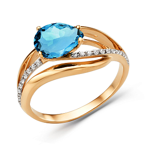 Кольцо из красного золота