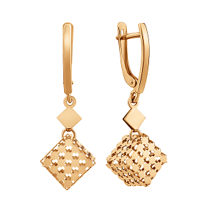 Серьги из красного золота