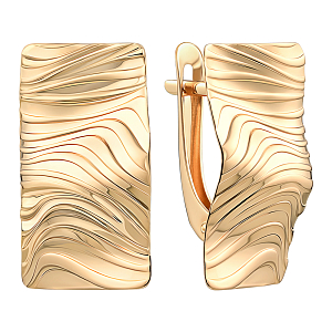 Серьги из красного золота