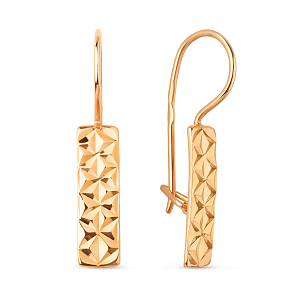 Серьги из красного золота