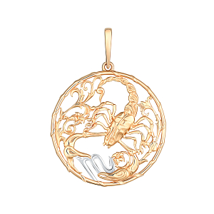 Подвеска из красного золота