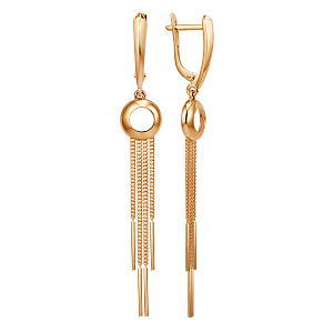 Серьги из красного золота