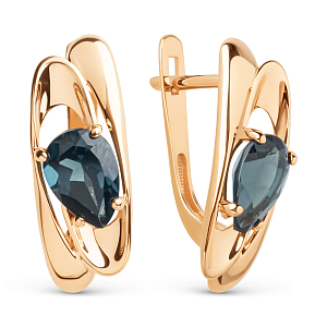 Серьги из красного золота