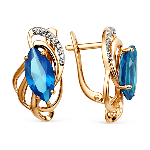 Серьги из красного золота