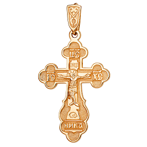 Крест из красного золота