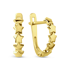 Серьги из желтого золота