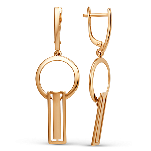 Серьги из красного золота