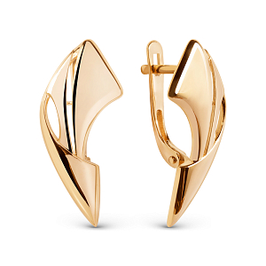 Серьги из красного золота