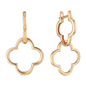 Серьги из красного золота