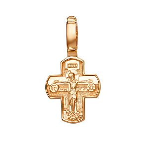 Крест из красного золота