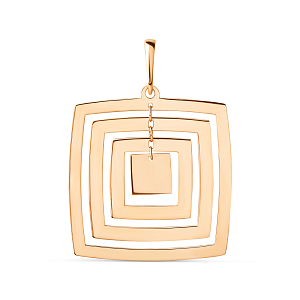 Подвеска из красного золота