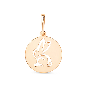 Подвеска из красного золота