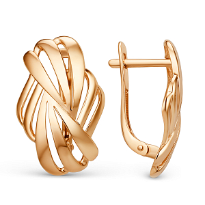 Серьги из красного золота