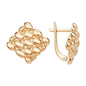 Серьги из красного золота