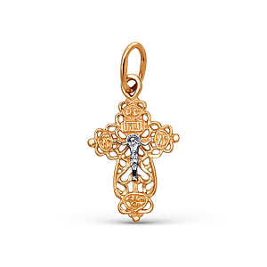 Крест из красного золота