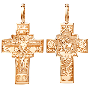 Крест из красного золота