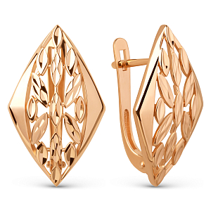 Серьги из красного золота