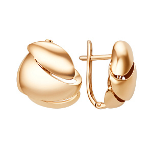 Серьги из красного золота