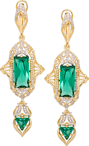 Серьги из желтого золота