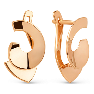 Серьги из красного золота