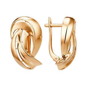 Серьги из красного золота