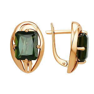 Серьги из красного золота