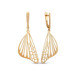 Серьги из красного золота