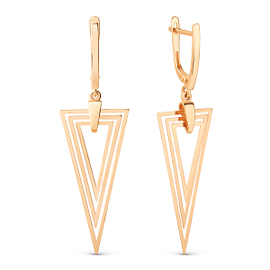 Серьги из красного золота