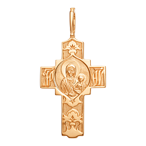 Крест из красного золота