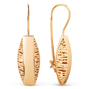 Серьги из красного золота