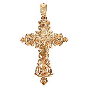 Крест из красного золота