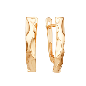 Серьги из красного золота