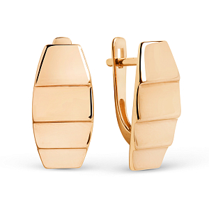 Серьги из красного золота