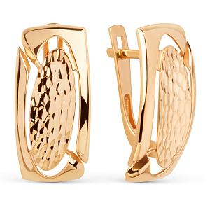 Серьги из красного золота