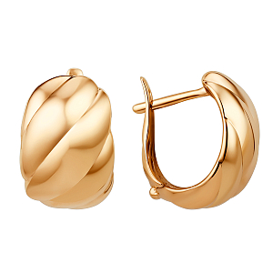 Серьги из красного золота