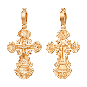 Крест из красного золота