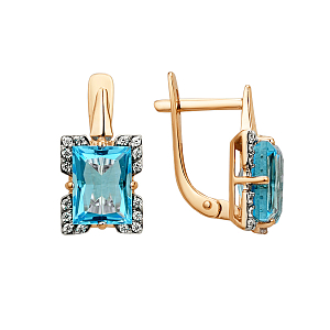 Серьги из красного золота