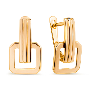 Серьги из красного золота