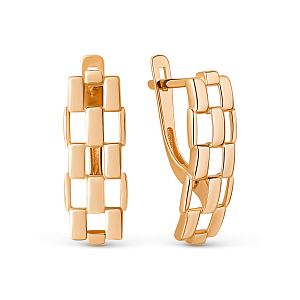 Серьги из красного золота