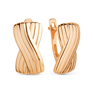 Серьги из красного золота