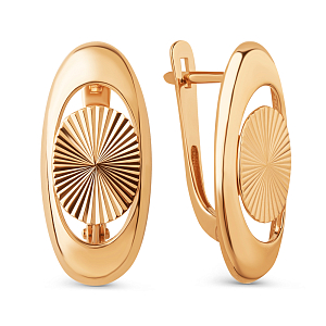 Серьги из красного золота