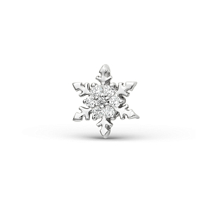 Подвеска из белого золота с фианитами