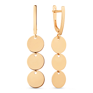 Серьги из красного золота