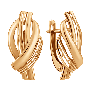 Серьги из красного золота