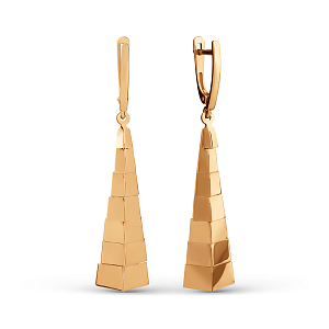 Серьги из красного золота