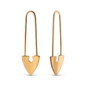 Серьги из красного золота