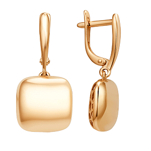 Серьги из красного золота