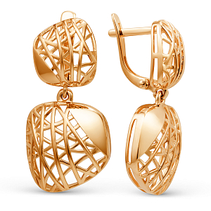 Серьги из красного золота