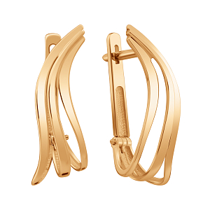 Серьги из красного золота