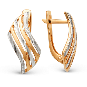 Серьги из красного золота